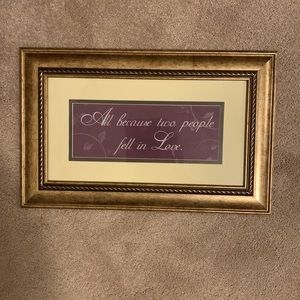 All Because Two People Fell in Love Wall Decor